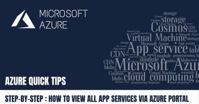 Quick Tip How to view all App Services via Azure Portal Step by Step