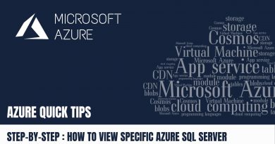 Quick Tip How to view specific Azure SQL Server via Azure Portal Step by Step