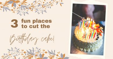 3 fun places to cut the birthday cake!